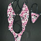 Pink/Black Kuromi One-Piece Exotic Dance Wear Outfit