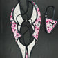 Pink/Black Kuromi One-Piece Exotic Dance Wear Outfit