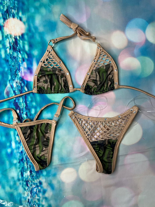 Exotic Dance Wear Bikini Outfit Sets - Alluring Stripper Attire