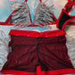 Chrome Tassel/Mesh Two-Piece Exotic Dance Wear Mesmerizing 