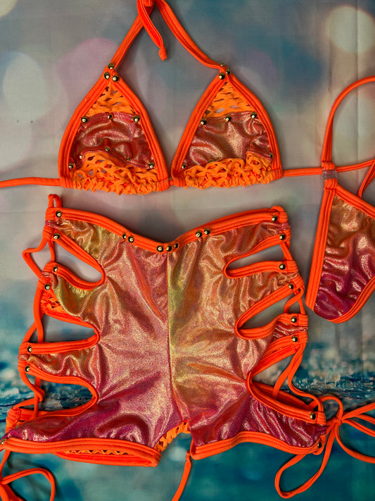 Exotic Dance Wear Two-Piece Bikini Sets - Unleash Your Style